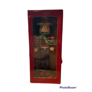 Wilhelm Fuchtner 12" Vintage Wooden Nutcracker.  NWOT in Box.